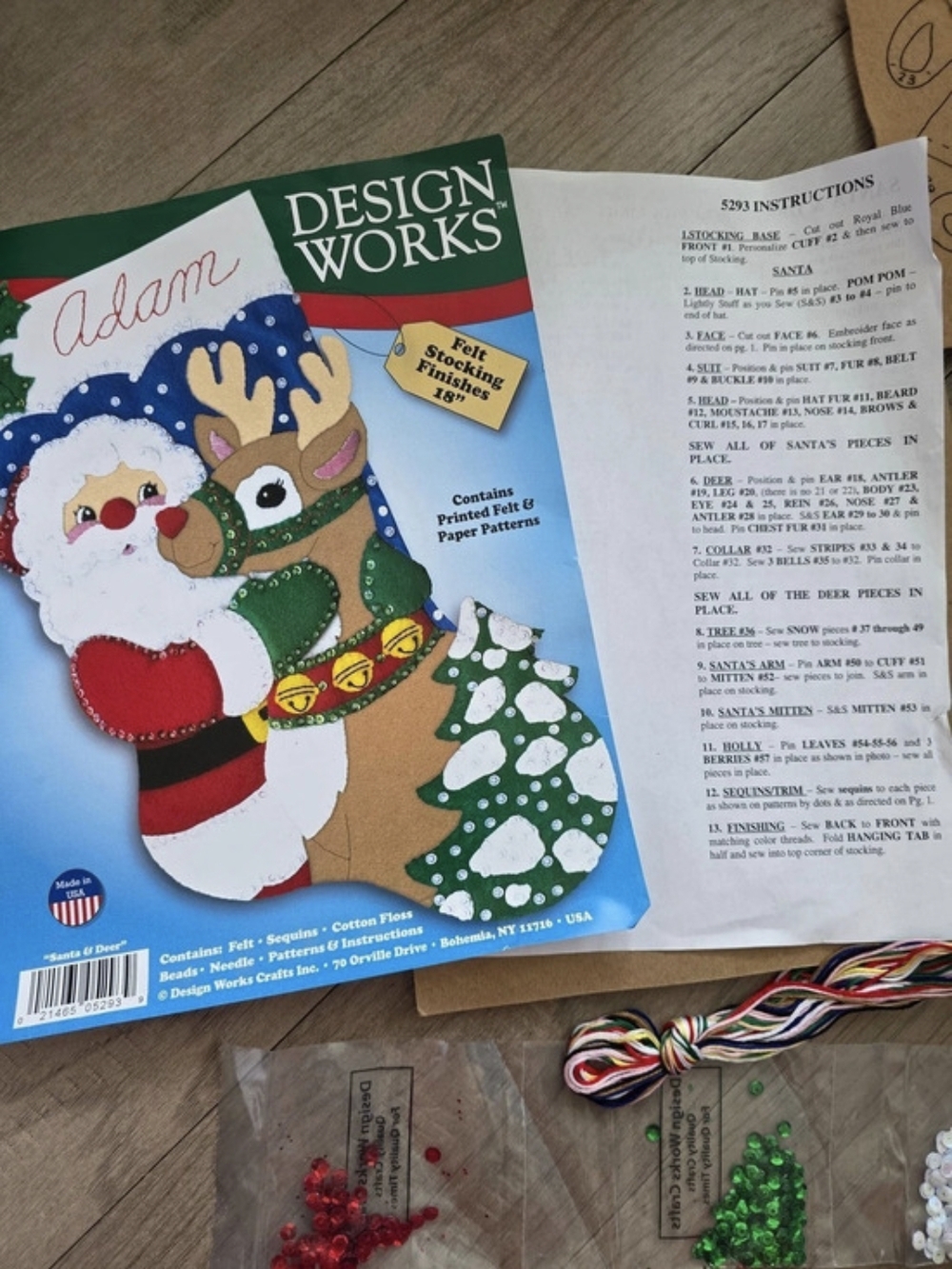 Design Works Crafts Folk Stitching Kit Christmas